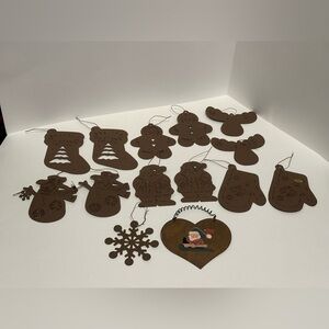 Rustic Metal Ornaments and Garland